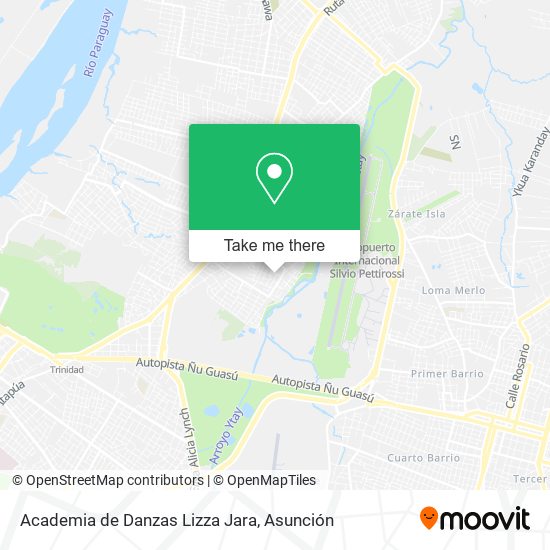 Mapa de Academia de Danzas Lizza Jara
