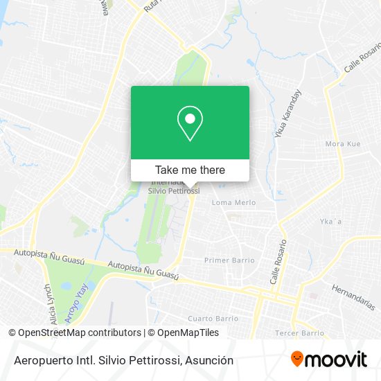 Mapa de Aeropuerto Intl. Silvio Pettirossi