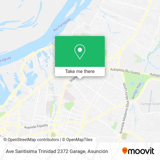 Ave Santisima Trinidad 2372 Garage map