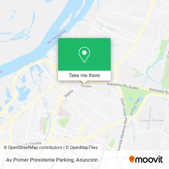 Av Primer Presidente Parking map