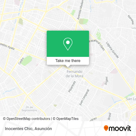 Mapa de Inocentes Chic