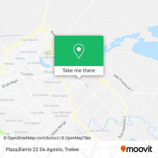 Mapa de Plaza,Barrio 22 De Agosto