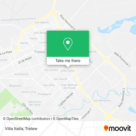 Villa Italia map