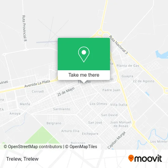 Trelew map