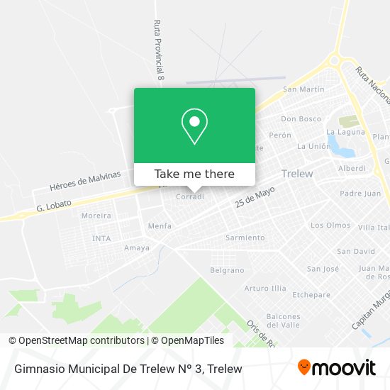 Gimnasio Municipal De Trelew Nº 3 map