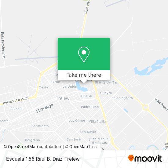 Escuela 156 Raúl B. Diaz map