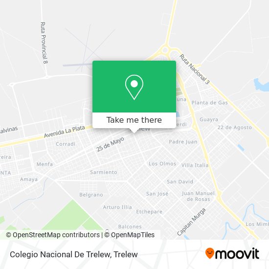 Mapa de Colegio Nacional De Trelew