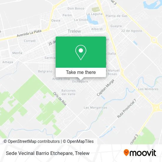 Mapa de Sede Vecinal Barrio Etchepare
