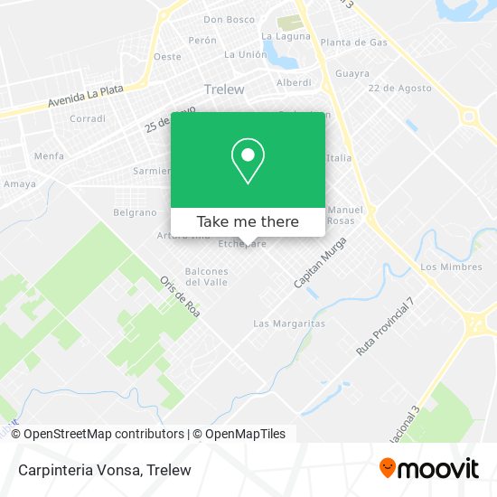 Mapa de Carpinteria Vonsa