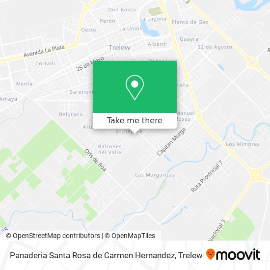 Mapa de Panaderia Santa Rosa de Carmen Hernandez
