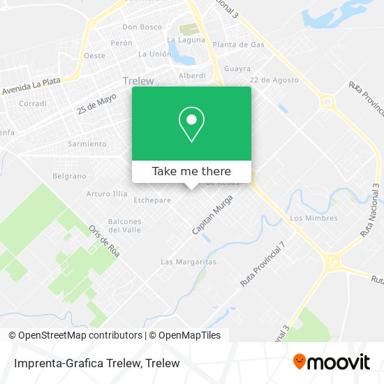 Imprenta-Grafica Trelew map