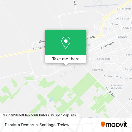 Mapa de Dentista-Demartini Santiago