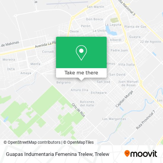 Mapa de Guapas Indumentaria Femenina Trelew