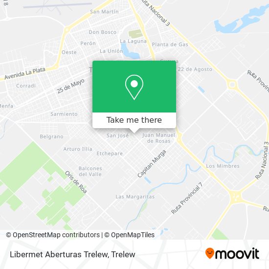 Libermet Aberturas Trelew map