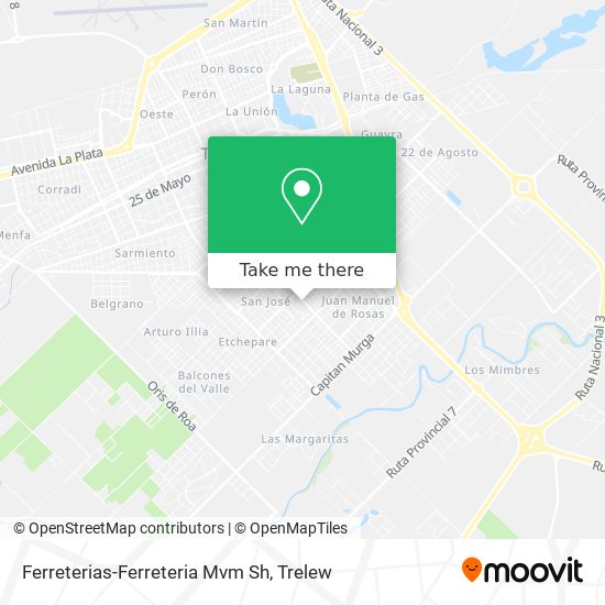 Mapa de Ferreterias-Ferreteria Mvm Sh