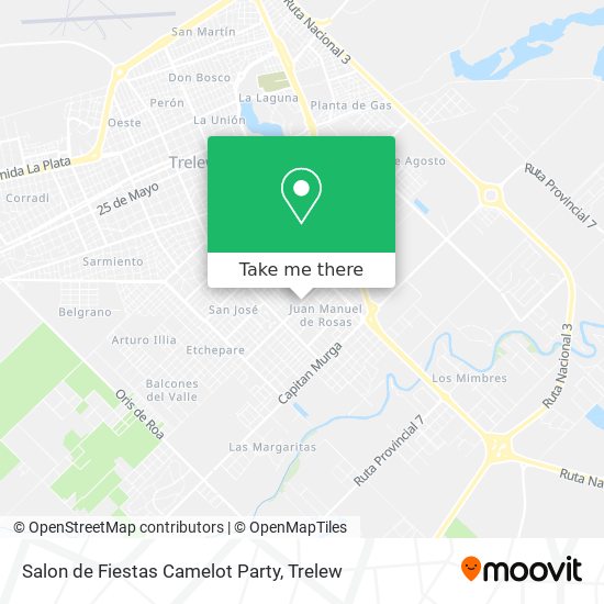 Salon de Fiestas Camelot Party map