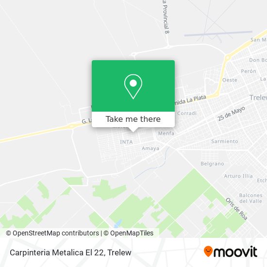 Mapa de Carpinteria Metalica El 22