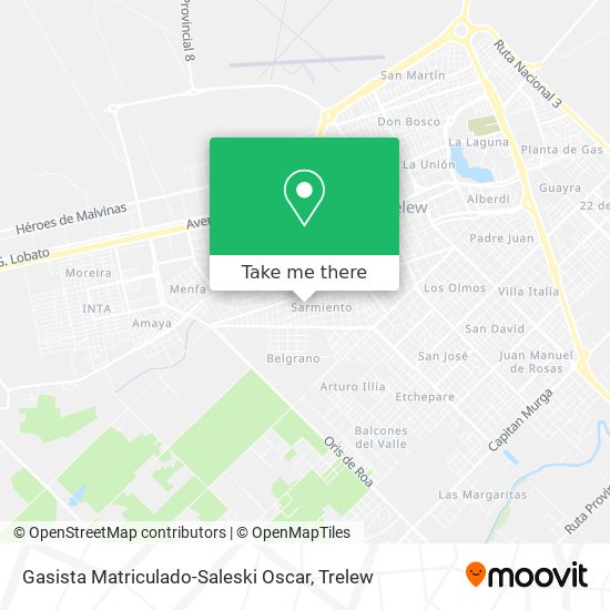 Gasista Matriculado-Saleski Oscar map