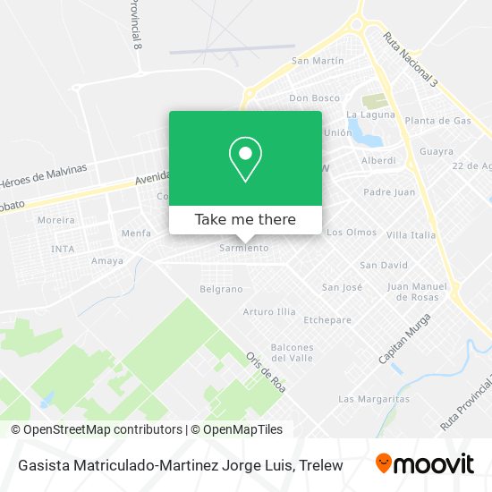 Gasista Matriculado-Martinez Jorge Luis map