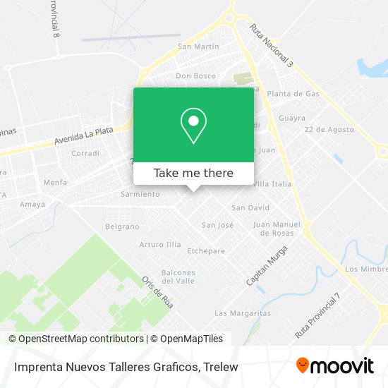 Imprenta Nuevos Talleres Graficos map