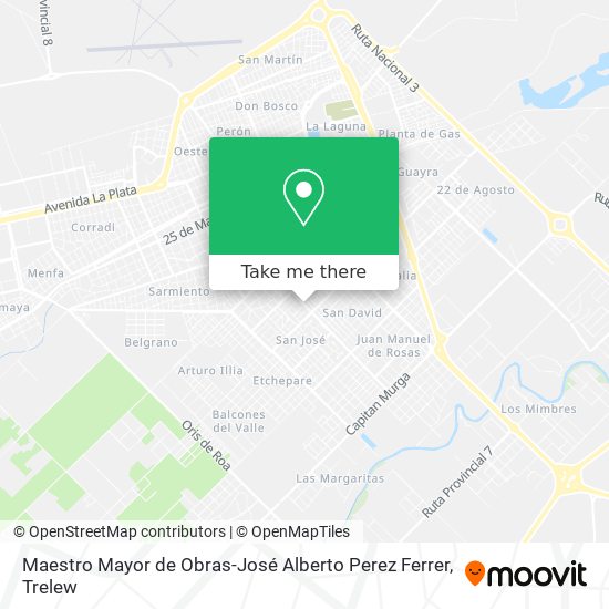 Mapa de Maestro Mayor de Obras-José Alberto Perez Ferrer