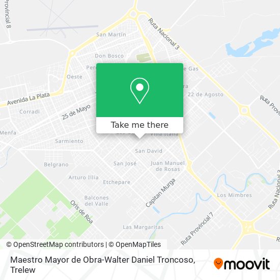 Maestro Mayor de Obra-Walter Daniel Troncoso map
