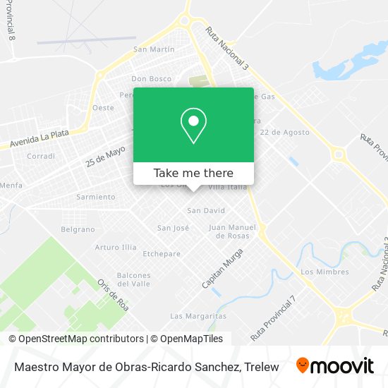 Maestro Mayor de Obras-Ricardo Sanchez map