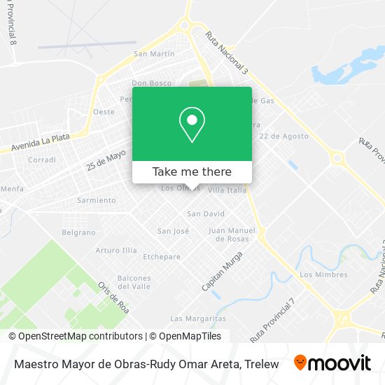 Mapa de Maestro Mayor de Obras-Rudy Omar Areta