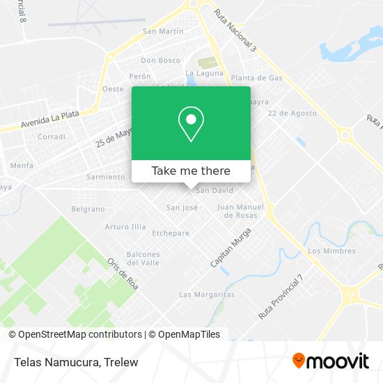 Mapa de Telas Namucura
