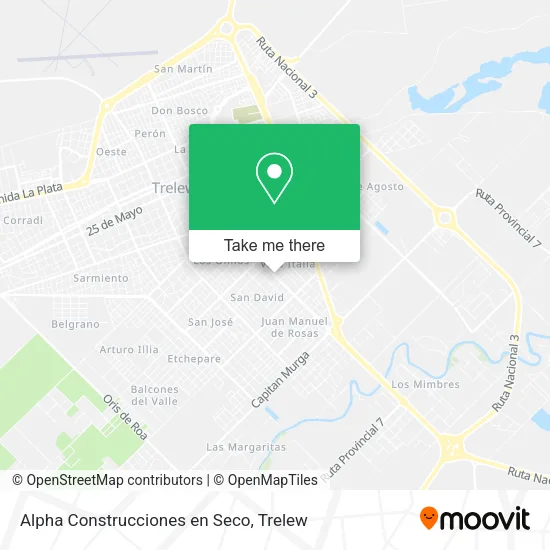 Mapa de Alpha Construcciones en Seco