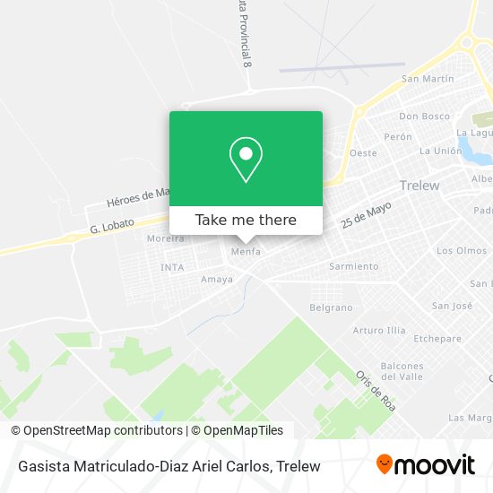Gasista Matriculado-Diaz Ariel Carlos map