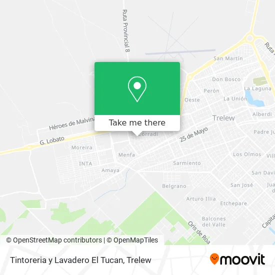 Mapa de Tintoreria y Lavadero El Tucan
