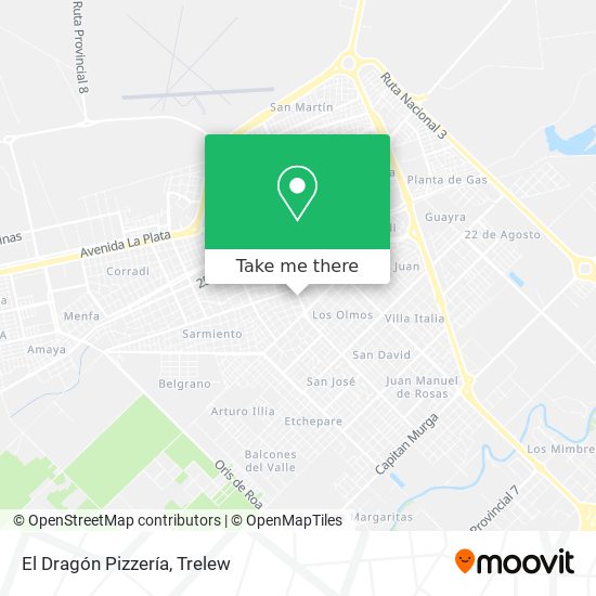 El Dragón Pizzería map