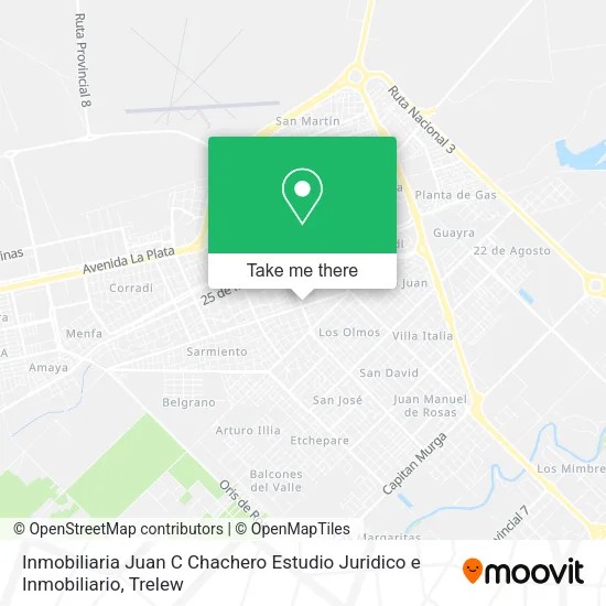 Mapa de Inmobiliaria Juan C Chachero Estudio Juridico e Inmobiliario