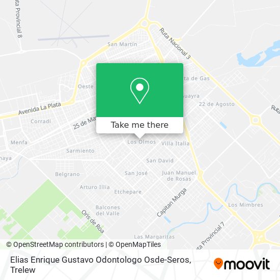 Mapa de Elias Enrique Gustavo Odontologo Osde-Seros