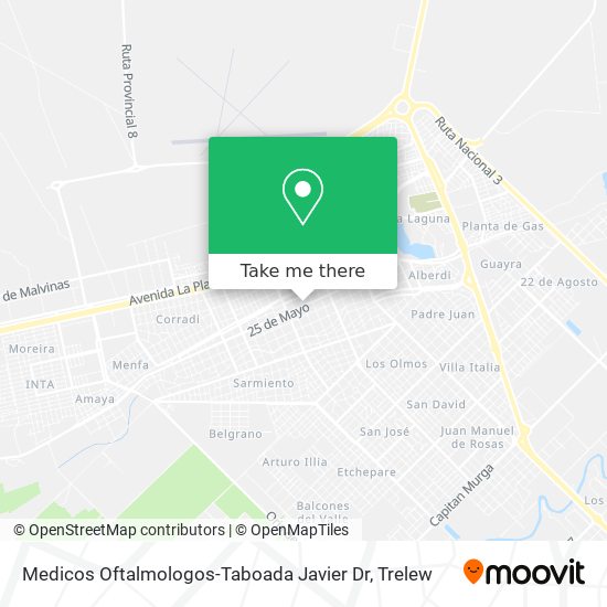 Medicos Oftalmologos-Taboada Javier Dr map