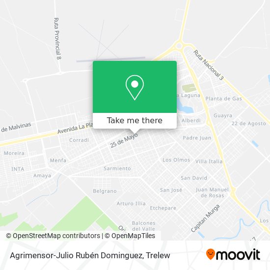 Agrimensor-Julio Rubén Dominguez map