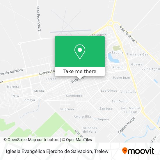 Mapa de Iglesia Evangélica Ejercito de Salvación