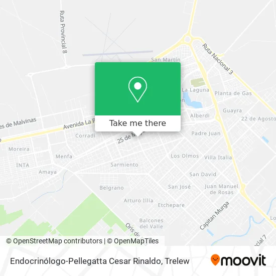 Mapa de Endocrinólogo-Pellegatta Cesar Rinaldo