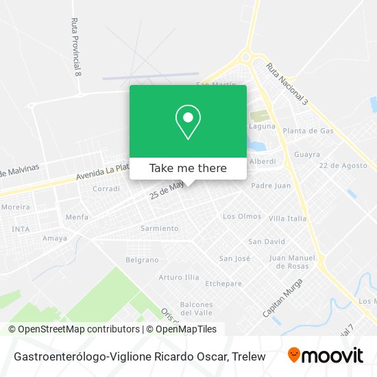 Mapa de Gastroenterólogo-Viglione Ricardo Oscar