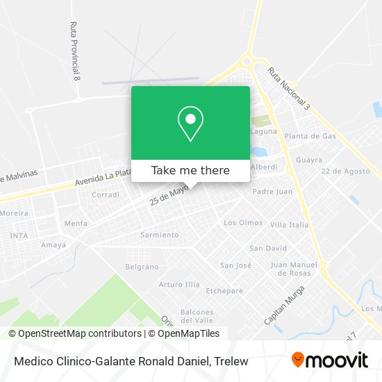 Medico Clinico-Galante Ronald Daniel map