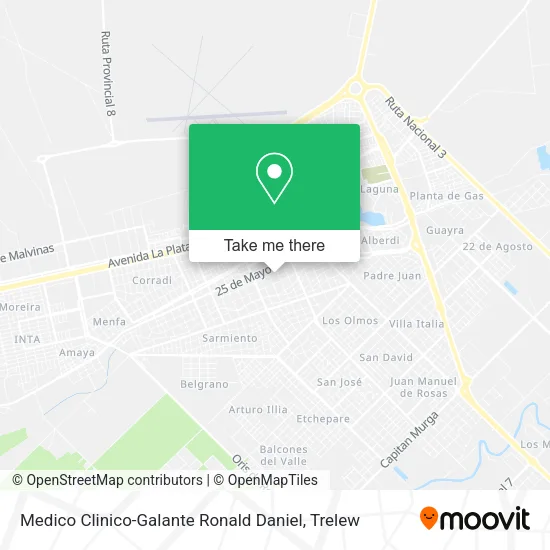 Medico Clinico-Galante Ronald Daniel map