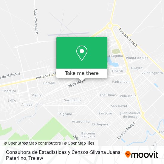 Consultora de Estadisticas y Censos-Silvana Juana Paterlino map