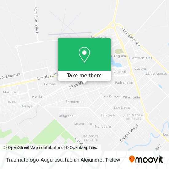 Traumatologo-Augurusa, fabian Alejandro map