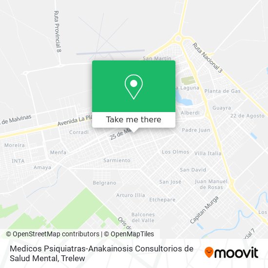 Medicos Psiquiatras-Anakainosis Consultorios de Salud Mental map
