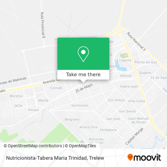 Nutricionista-Tabera Maria Trinidad map