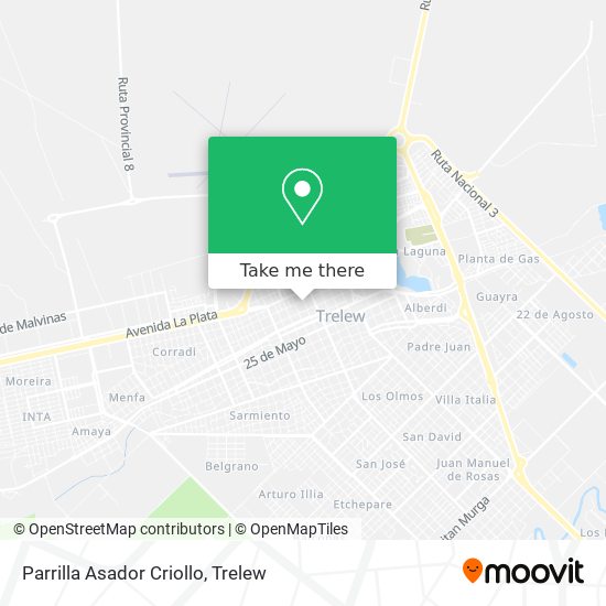 Mapa de Parrilla Asador Criollo