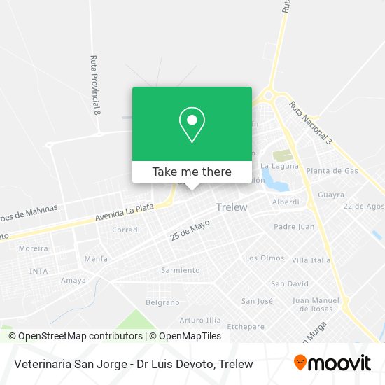 Mapa de Veterinaria San Jorge - Dr Luis Devoto