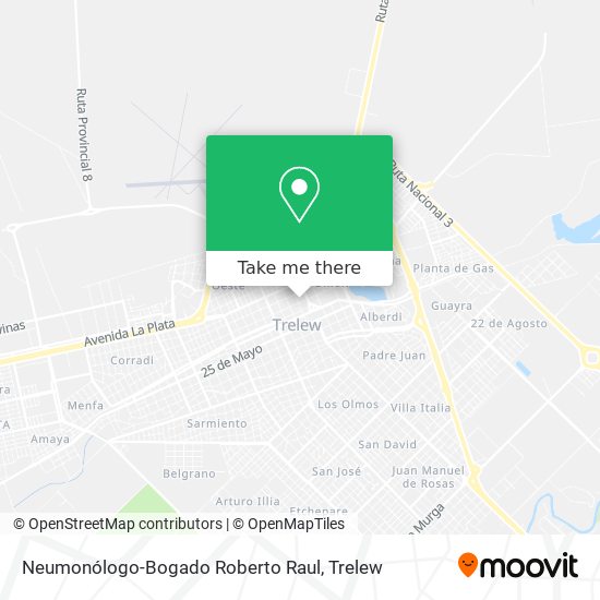Mapa de Neumonólogo-Bogado Roberto Raul