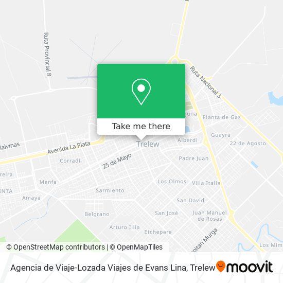 Mapa de Agencia de Viaje-Lozada Viajes de Evans Lina